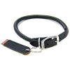 Circle T Pet Leather Round Collar - Black - 20" Neck